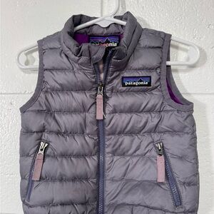 Patagonia Gray Puffer Vest 3-6m